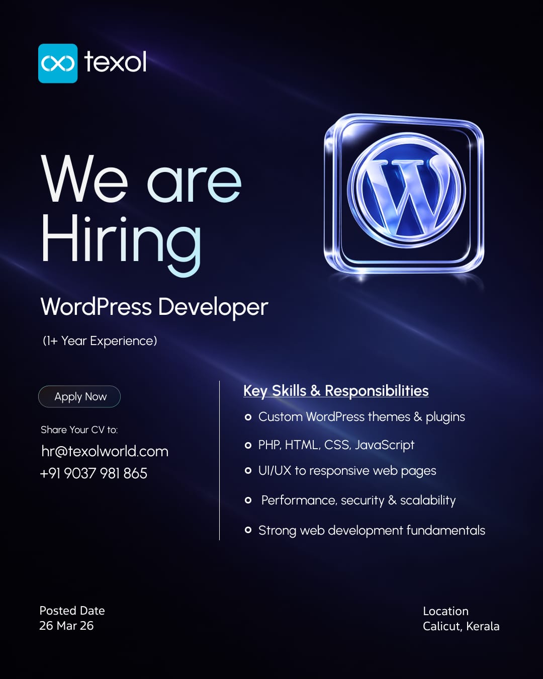 Hiring WordPress Developer